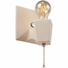 Justice Design CER-7011-MAT-NCKL American Classics Matte White Light Sconce