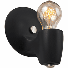 Justice Design CER-7021-CRB-NCKL American Classics Carbon Matte Black Wall Mounted Lamp