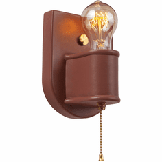Justice Design CER-7031-CLAY-BRSS American Classics Canyon Clay Lighting Wall Sconce