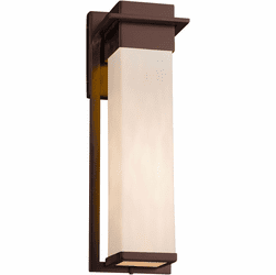 Justice Design CLD-7544W Clouds Pacific Contemporary LED Exterior Large Wall Sconce Light