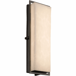 Justice Design CLD-7564W-MBLK Clouds Avalon Contemporary Matte Black LED Exterior Large Lighting Wall Sconce