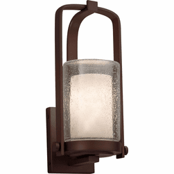 Justice Design CLD-7581W-10-DBRZ Clouds Atlantic Contemporary Dark Bronze Exterior Small Wall Light Sconce
