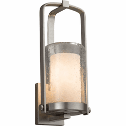 Justice Design CLD-7581W-10-NCKL Clouds Atlantic Contemporary Brushed Nickel Exterior Small Wall Sconce