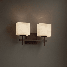 Justice Design CLD-8412 Union Clouds 2-Light Bathroom Vanity Lighting