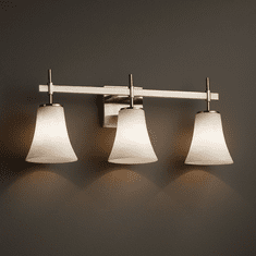 Justice Design CLD-8413 Union Clouds 3-Light Bathroom Vanity Light