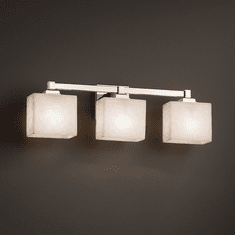 Justice Design CLD-8433 Regency Clouds 3-Light Bathroom Vanity Light Fixture
