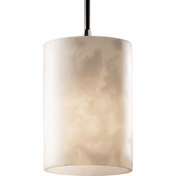 Justice Design CLD-8815-10-NCKL Clouds Pendants Contemporary Brushed Nickel Mini Pendant Lamp