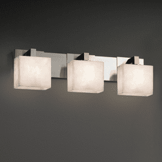 Justice Design CLD-8923 Modular Clouds 3-Light Bathroom Wall Light Fixture