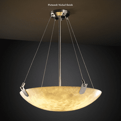 Justice Design CLD-9621-35 U-Clips Small Round Cloud Glass Pendant Lamp - 21 Inch Diameter