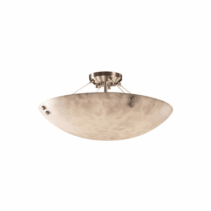 Justice Design CLD-9654-35 Clouds Finials Contemporary 39" Flush Mount Lighting Fixture