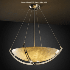 Justice Design CLD-9721 Crossbar Small Cloud Glass Pendant Hanging Light