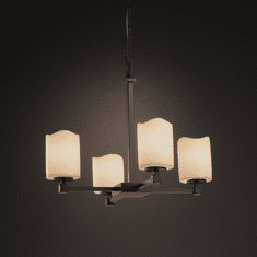 Justice Design CNDL-8420 Tetra CandleAria Mini Ceiling Chandelier