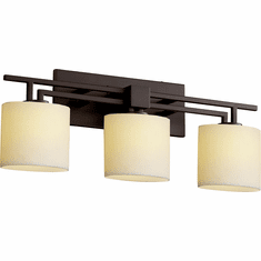 Justice Design CNDL-8703 CandleAria Aero Modern 3-Light Bathroom Light Fixture