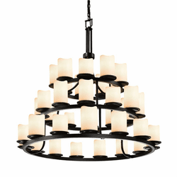 Justice Design CNDL-8712 CandleAria Dakota Contemporary Lighting Chandelier