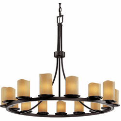 Justice Design CNDL-8715 CandleAria Dakota Modern 42" Lighting Chandelier
