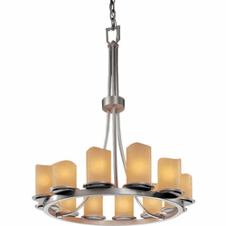 Justice Design CNDL-8763 CandleAria Dakota Contemporary Chandelier Light