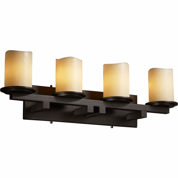 Justice Design CNDL-8774 CandleAria Dakota Contemporary 4-Light Bath Sconce