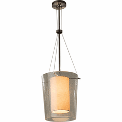 Justice Design FAB-8010 Textile Amani Contemporary Pendant Hanging Light