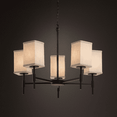 Justice Design FAB-8410 Union Textile Chandelier Lighting