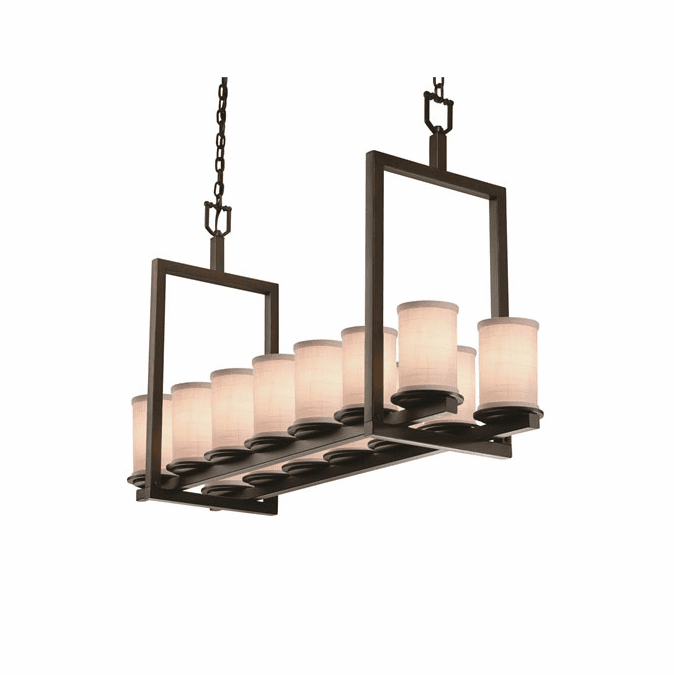 Justice Design FAB-8769-10 Textile Dakota Island Lighting