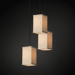 Justice Design FAB-8864 Pendants Textile Multi Hanging Light Fixture
