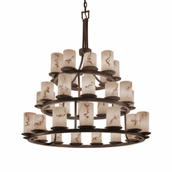 Justice Design FAL-8712 LumenAria Dakota Modern Lighting Chandelier