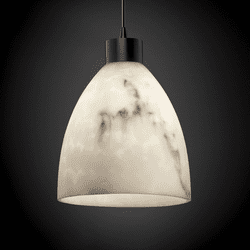 Justice Design FAL-8814 LumenAria Faux Alabaster 10.5" Wide Mini Ceiling Pendant Light
