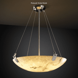 Justice Design FAL-9621-35 U-Clips Small Round 21 Inch Wide Square LumenAria Lighting Pendant