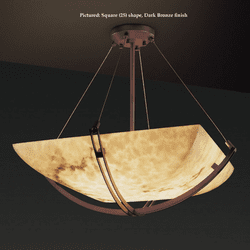 Justice Design FAL-9721 Crossbar Small 22 Inch Wide LumenAria Lighting Pendant