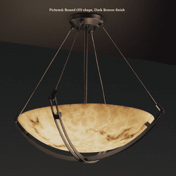 Justice Design FAL-9722 Crossbar Medium 28 Inch Wide LumenAria Hanging Light