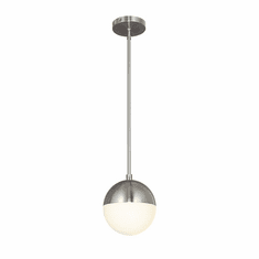 Justice Design FSN-4150-OPAL-NCKL Fusion Ion Modern Brushed Nickel Mini Drop Ceiling Lighting