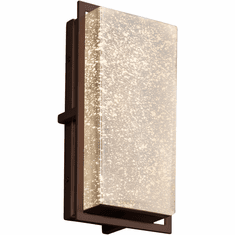 Justice Design FSN-7562W-MROR-DBRZ Fusion Avalon Contemporary Dark Bronze LED Outdoor Small Wall Light Sconce