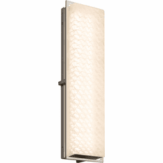 Justice Design FSN-7565W-WEVE Fusion Avalon Contemporary LED Exterior Wall Sconce Lighting