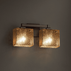Justice Design FSN-8432 Regency Fusion 2-Light Bathroom Wall Light Fixture
