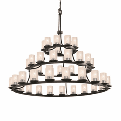 Justice Design FSN-8714-10 Fusion Dakota Modern Ceiling Chandelier