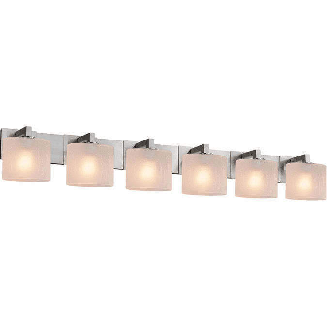 Justice Design FSN-8926 Fusion Modular Modern 6-Light Vanity Lighting