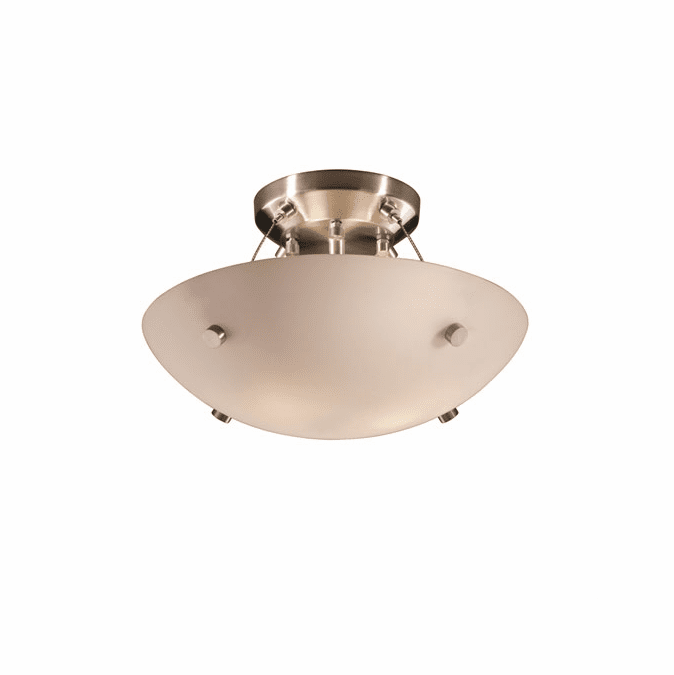 Justice Design FSN-9650-35 Fusion Finials Contemporary Flush Mount Ceiling Light Fixture