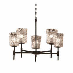 Justice Design GLA-8410 Veneto Luce Union Contemporary Chandelier Lighting