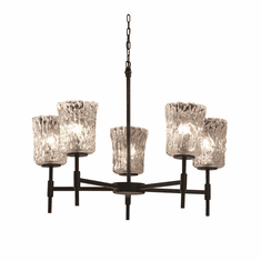 Justice Design GLA-8410 Veneto Luce Union Contemporary Chandelier Lighting