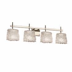 Justice Design GLA-8414 Veneto Luce Union Contemporary 4-Light Vanity Light