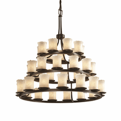 Justice Design GLA-8712-16 Veneto Luce Dakota Contemporary Lighting Chandelier