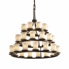 Justice Design GLA-8712-16 Veneto Luce Dakota Contemporary Lighting Chandelier