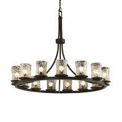 Justice Design GLA-8715-16 Veneto Luce Dakota Contemporary Chandelier Light