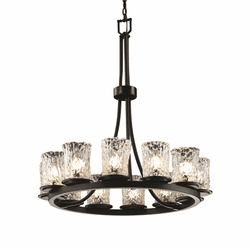 Justice Design GLA-8763-16 Veneto Luce Dakota Modern Chandelier Light