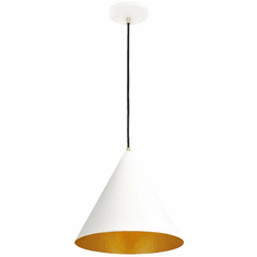 Justice Design NSH-8945-MTGD Artisan Glass Edgeworth EVOLV Modern Matte White with Champagne Gold Interior Drop Lighting