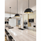 Justice Design NSH-9840-CBGD Artisan Glass Edgeworth EVOLV Modern Matte Black with Champagne Gold interior Mini Pendant Light - alt