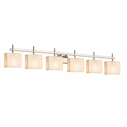 Justice Design PNA-8416-55 Porcelina Union Contemporary 6-Light Vanity Lighting