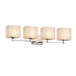 Justice Design PNA-8424-55 Porcelina Tetra Contemporary 4-Light Bath Light Fixture