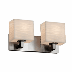 Justice Design PNA-8922-55 Porcelina Modular Modern 2-Light Bathroom Light Sconce