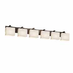 Justice Design PNA-8926-55 Porcelina Modular Modern 6-Light Bathroom Sconce Lighting